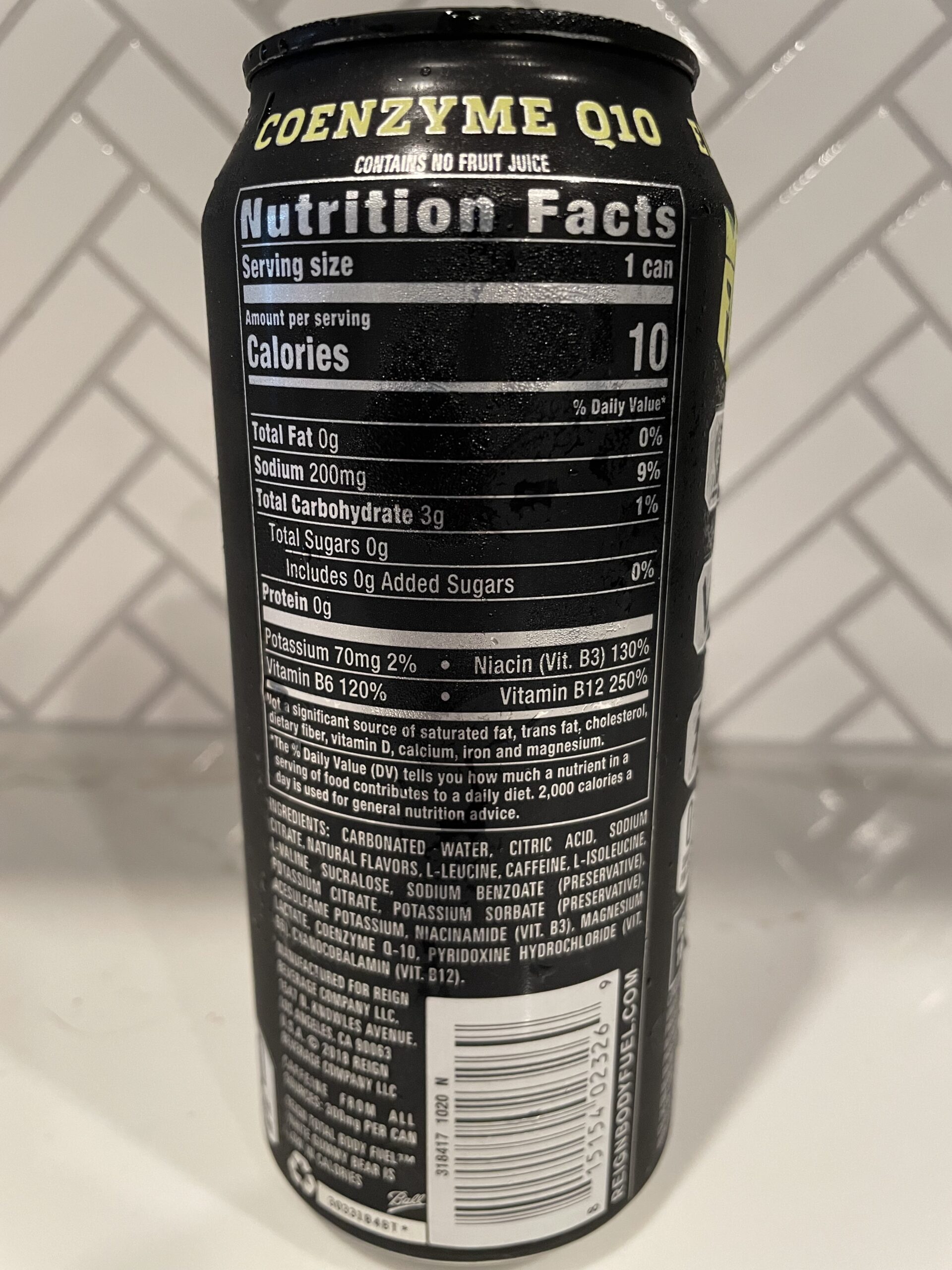 Reign Energy Drink Review Nutrition Profile