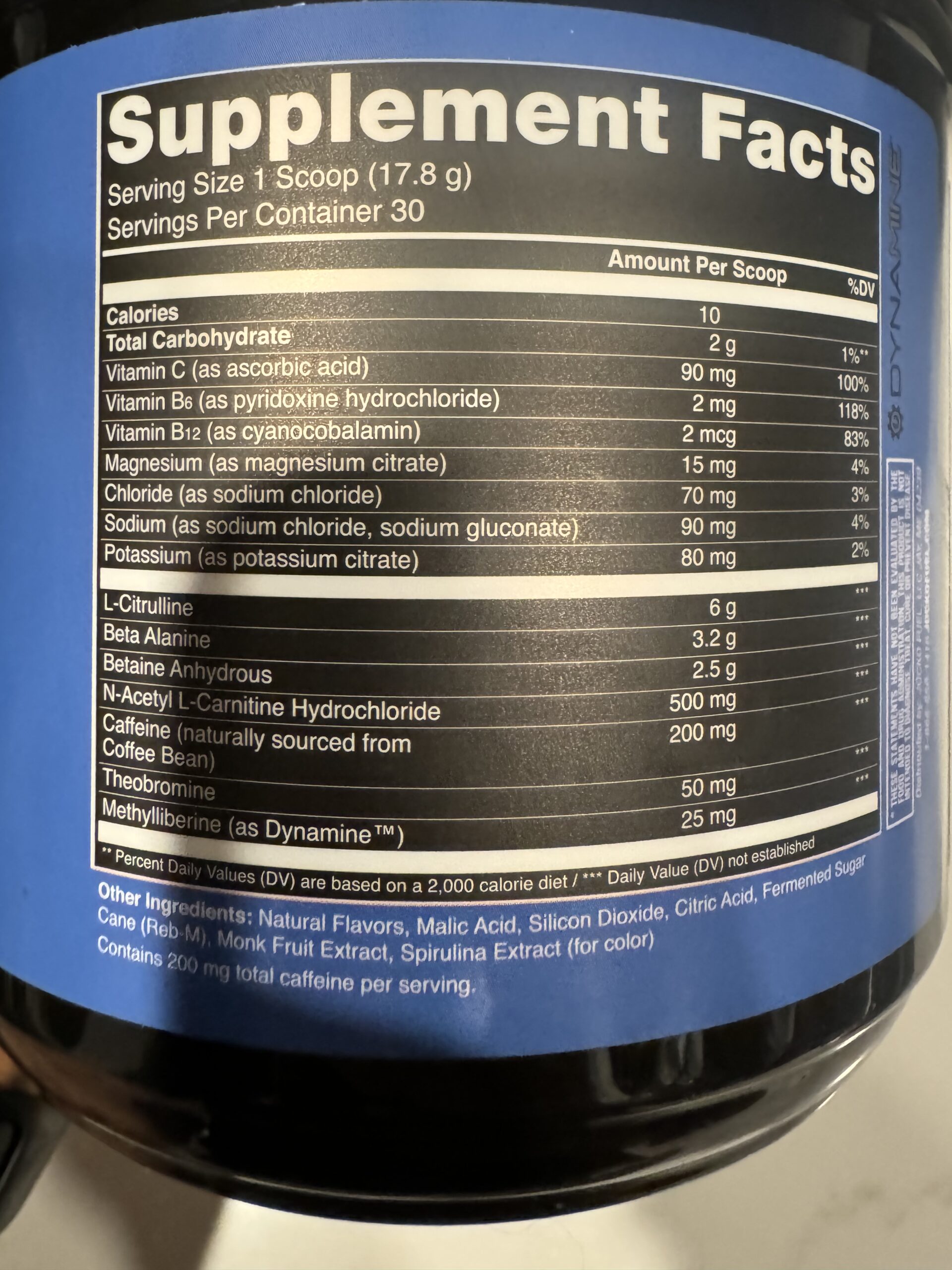Jocko Pre-Workout Review Nutrition Facts