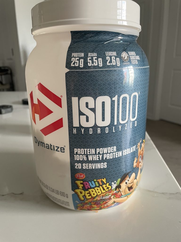 Dymatize ISO100 Protein Review Fruity Pebbles Blob Fitness